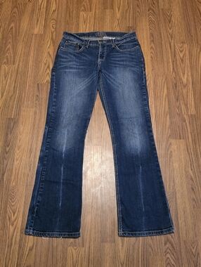 Cruel Girl Hayden Jeans Womens 9R Bootcut Distressed Blue Denim Thick Stitch F28